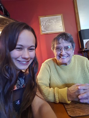 Nan and I whilst out for a meal 