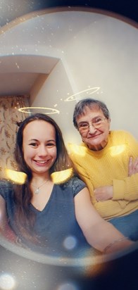 Nan and I at Christmas time