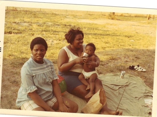 Mom and Auntie and Chuckie when times were prety good. 