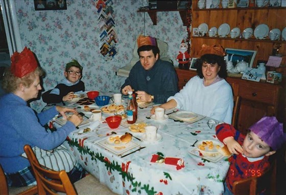Late Christmas celebration in January 1995