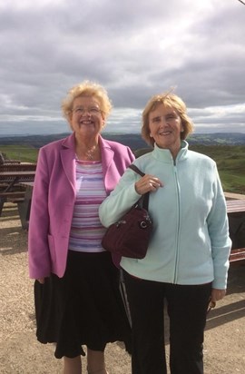 Barbara with her elder sister, Margaret