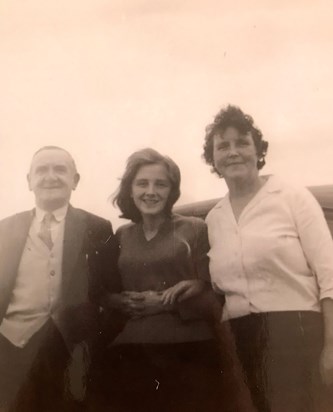 Barbara with her beloved parents Frances & Harold 