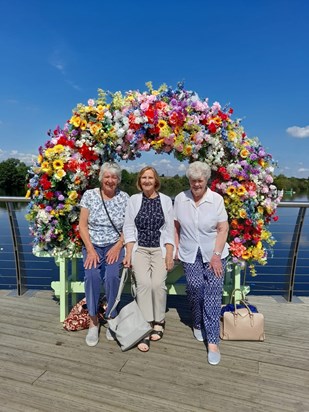 Barbara with her friends Maureen & Joan at Rushden Lakes! 
