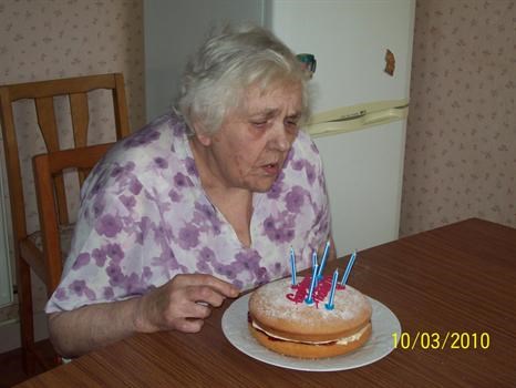 Mum making her Birthday wish