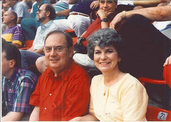 Mom & Dad at Busch Stadium - St Louis Cardinals Baseball Game
