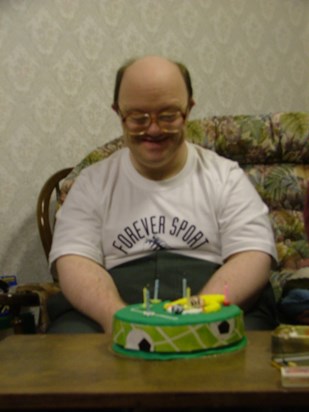 Ian and birthday cake
