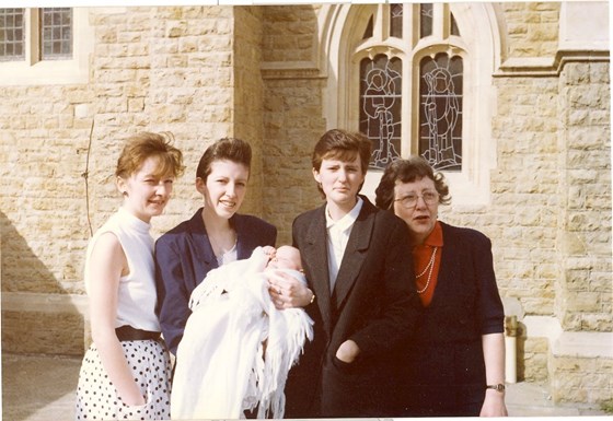 Roberta's christening 1980's Nags Head Road 