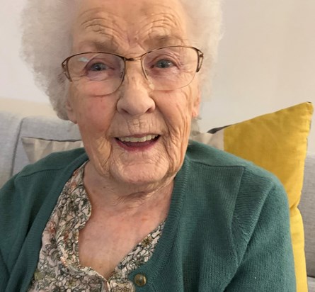 Grandma - Christmas 2019 - a photo taken by George. You can see the love in her eyes.