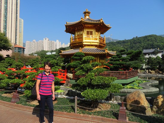 Janet visit The Nan Lian Garden in Hong Kong
