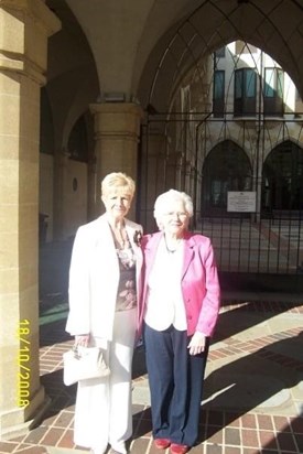 With sister Maureen @ Andrews wedding 2008