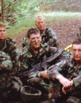 JP in the middle 19yrs old basic training