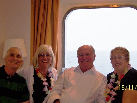 Cruising The Med 2013. Great memories, will miss Sheelagh so much. Carol & John 