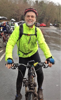 Still smiling when covered in mud!