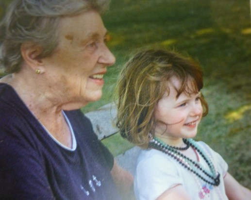Great Aunty Margaret with Lilee, 2010