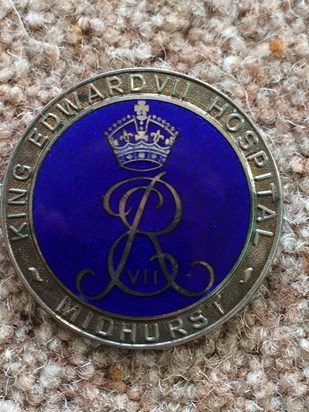 King Edward VII Hospital badge