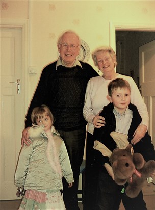 Enjoying a weekend with the grandchildren (and Rudolph)