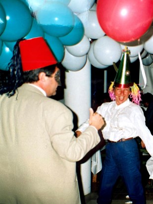 Dancing the New Year in.  Taba Hilton 2001/02