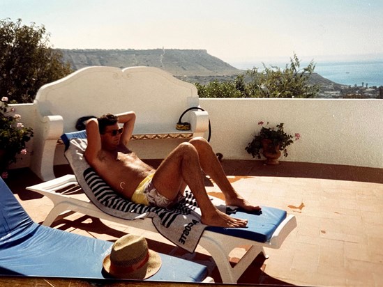 Soaking up the rays - Portugal 198...