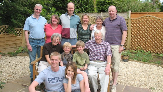 Mum with most of the Foster family in 2008