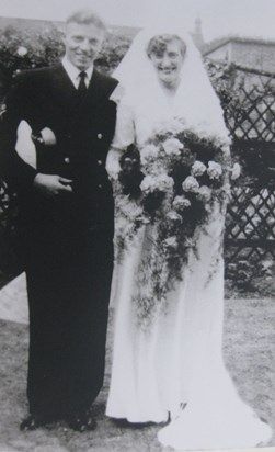 Mum & Dad's wedding pic 1954