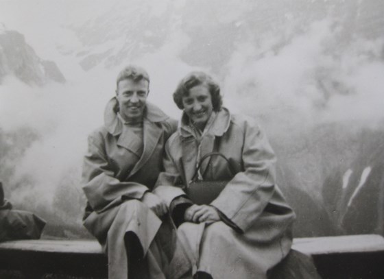 Mum & Dad on honeymoon in Switzerland