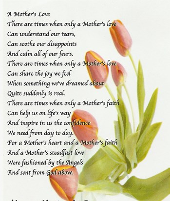 Poem-- A Mother's Love