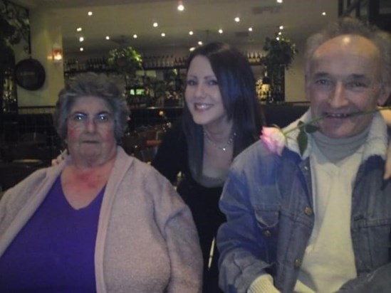 Mum and Dad and their granddaughter Annie