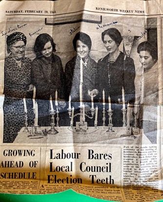29th February 1965, Kenilworth- Mum on far left