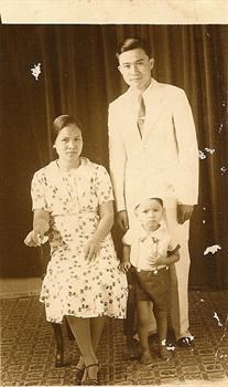 Little Roger with his Parents
