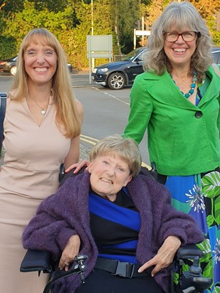 Me (Cathy, left), Carol and Natalie (right) in October last year, at Tony and Jackie's wedding x