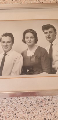 Richard in the right with brother and sister 