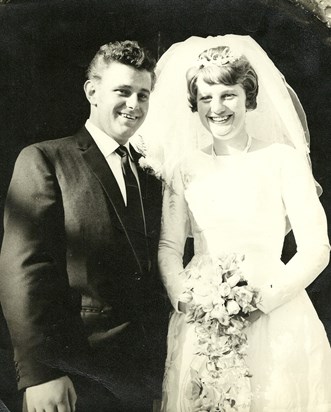 Mum & Dad on their wedding day 27th March 1965
