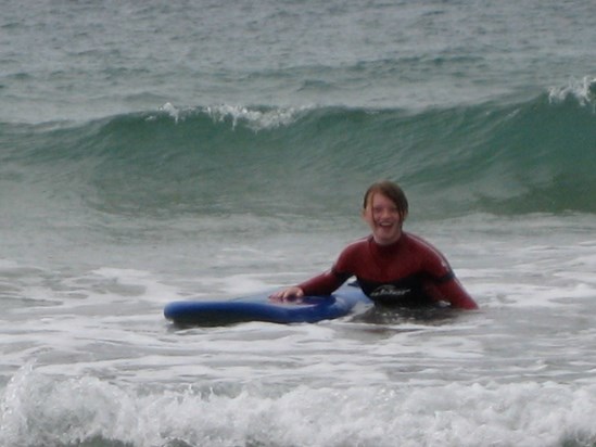 Surfing in Wales 2009 - so happy :)