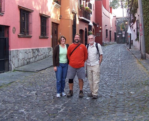 Caroline, Paul and Ted in Mexico