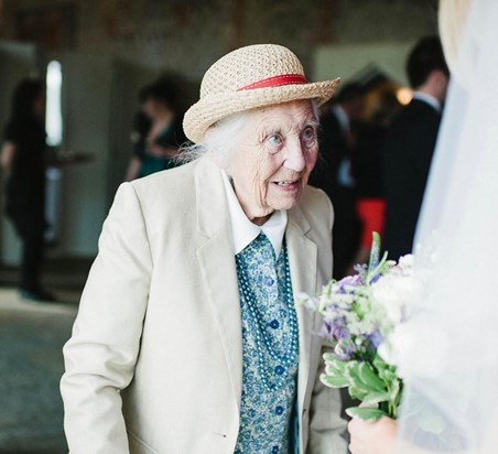 Granny on our wedding day ??