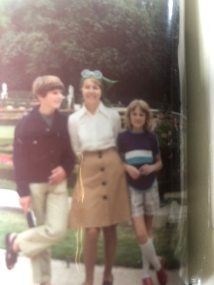 Mum with Nick and I at the Palais de Versailles early to mid 70s