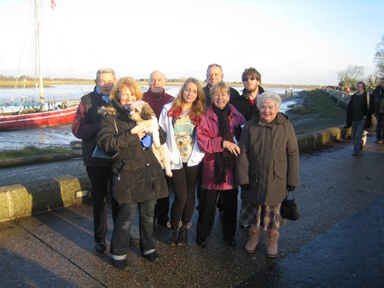 Happy with family in Maldon 2013