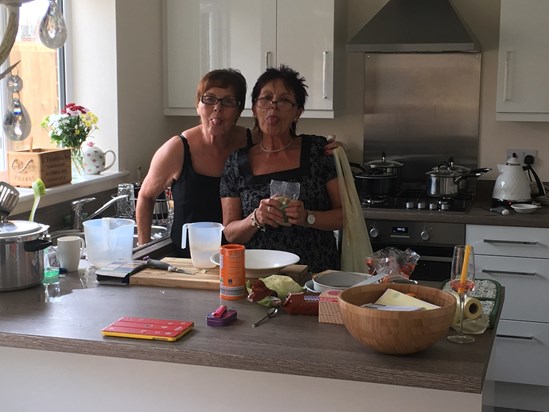 Sisters cooking Sunday lunch causing trouble 