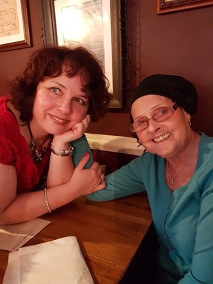 Mum and I on Mother's Day in March 2018