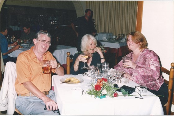 Mum Dad and me on holiday in Torrevieja, Spain