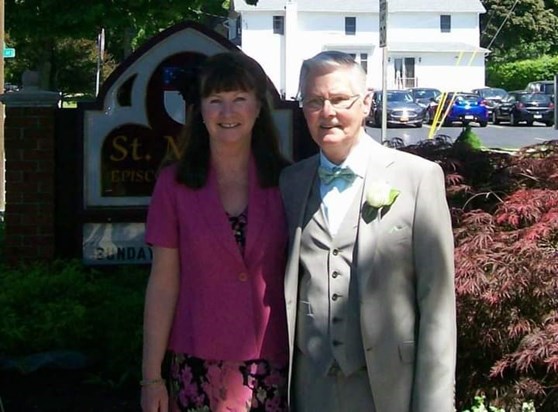 A joyous day for Dad and I attending a family wedding 