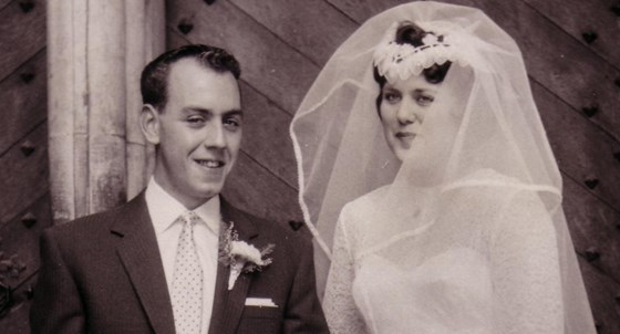 Dad and Mum on their wedding day