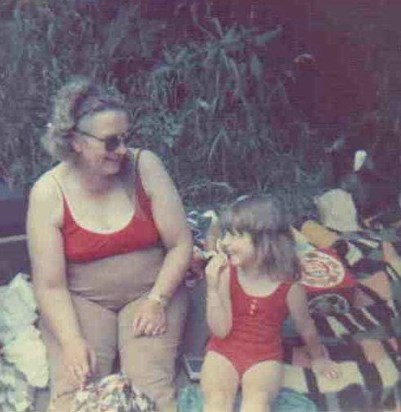 Happy memories - me and my Nana during one of our many trips to Finchale Abbey - x