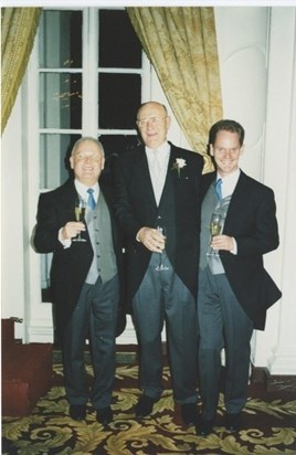 Thank you Berry’s for this great picture of Dad, Peter and Simon at James’s wedding