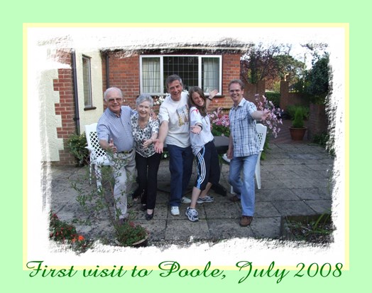 First personal contact with Ron and part of the Clarke family in July 2008, very happy occasion!