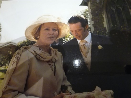 Mum and Simon at Anna's Wedding 1997