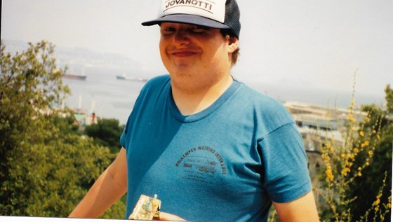 Dave in his 30's in Italy where he went often to visit his Aunty Helene and her family