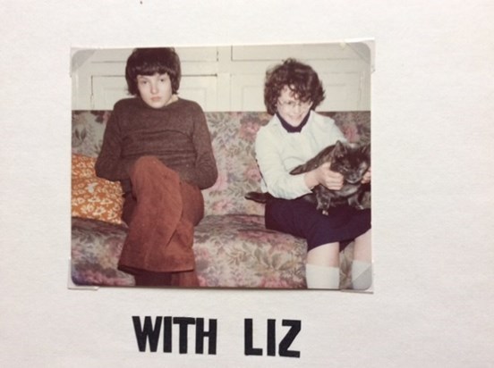 1970's With Liz and Thing (The cat)  photo from Stuart Dove
