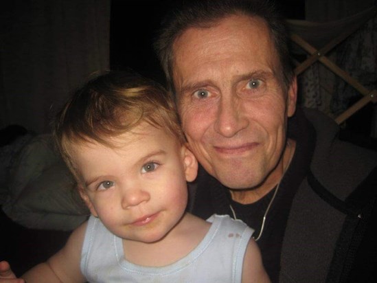Chris with his grandson Finlay