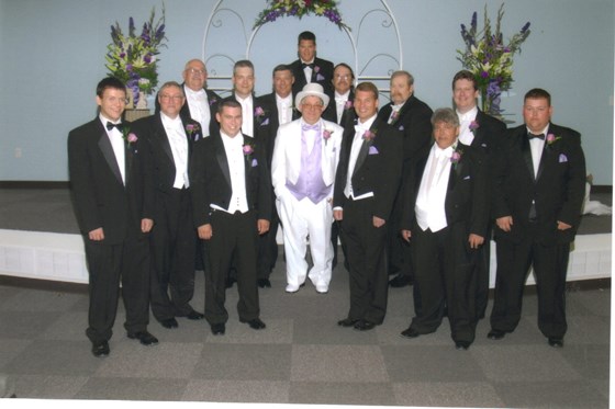 Best man and groomsmen at John & Margie's wedding!